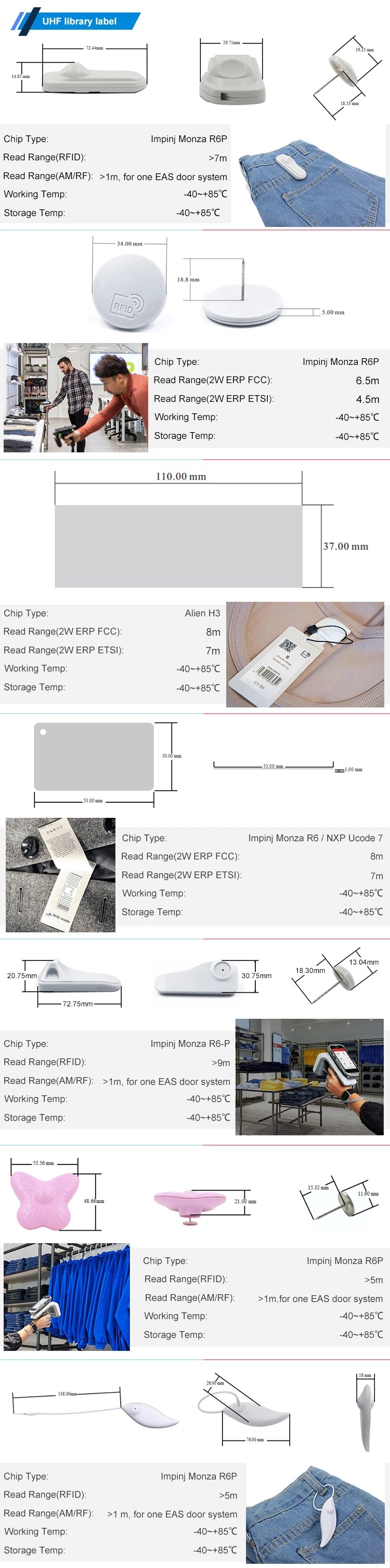 UHF RFID garment tag